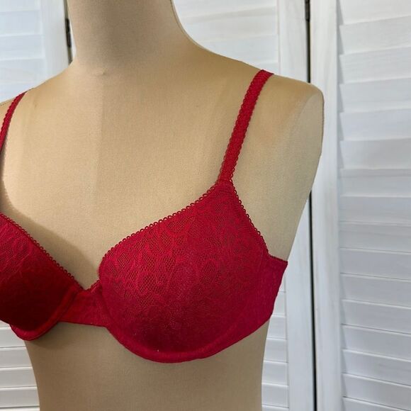 Victoria Secret Demi Bra 36B Underwire Lined Lace - Picture 4 of 14